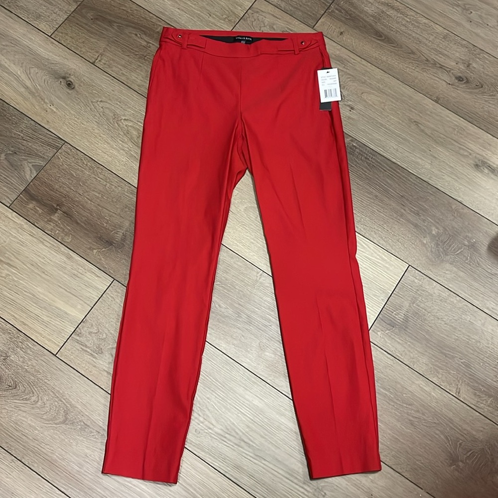 Violet and Roses - mid rise slim trousers - Red Size 4 - Picture 3 of 6